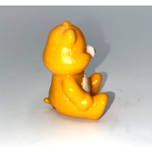 Vintage Orange Friendship Bear Care Bea Yellow Flowers Cake Topper Cupcake Top - Picture 4 of 7